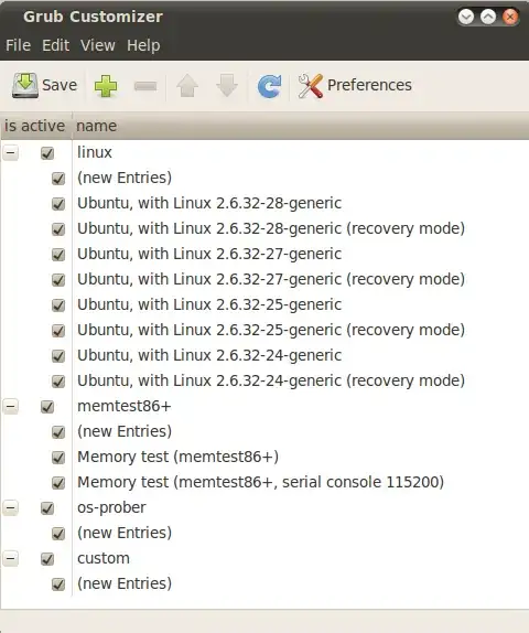 image inside for grub options