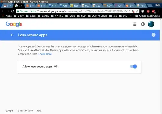 gmail turns on less secure apps for email