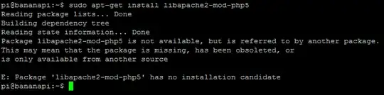 When trying to install PHP5