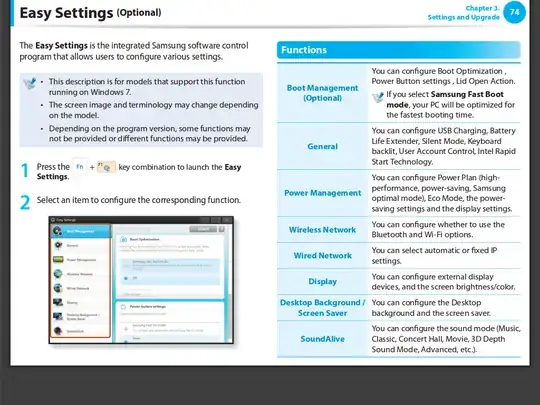 Series 9 Easy Settings
