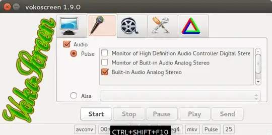 vokoscreen - sound settings