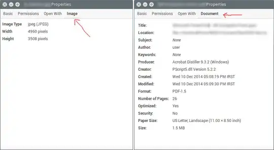 Nautilus Properties Window