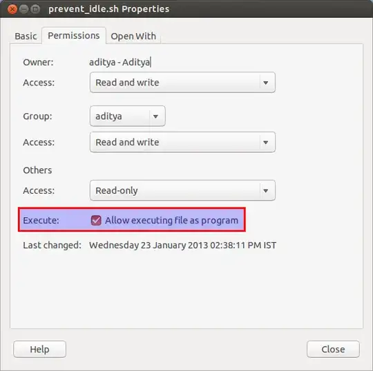 make the script executable