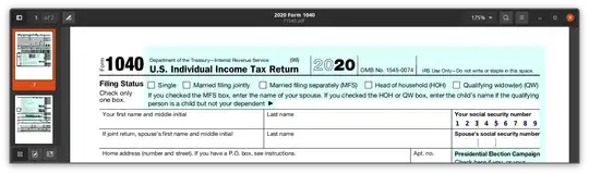 Form 1040, DejaVu