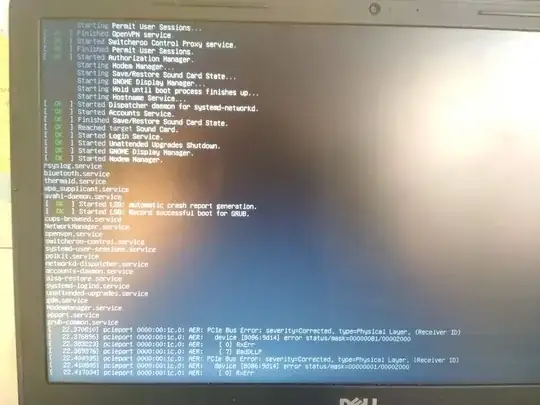 messages shown when hitting ESC at boot