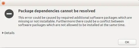 package dependencies could not be resolved