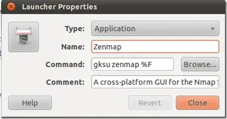 gksu zenmap