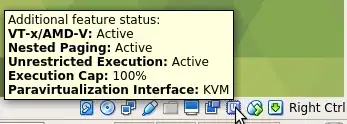 VirtualBox status bar