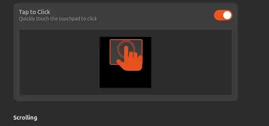 Tap to click setting