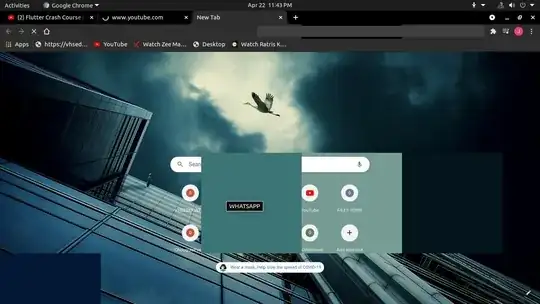 Screenshot of the problem