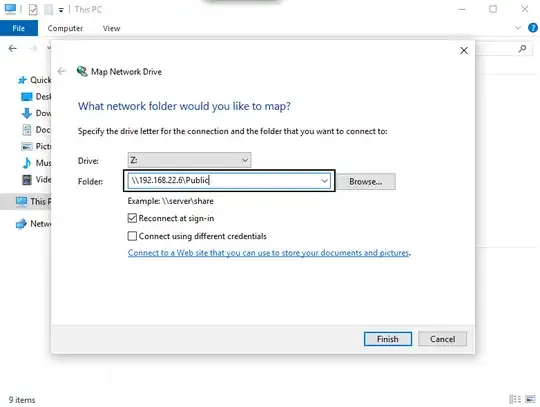 Windows Map Shared Folder