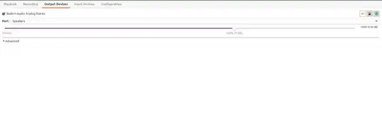 Output Devices in pavucontrol