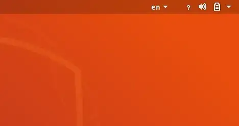 Image of Ubuntu 18.04 question mark icon in place of wifi icon