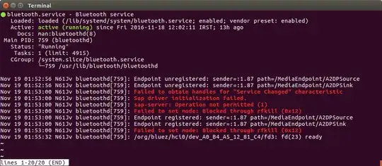 sudo service bluetooth status