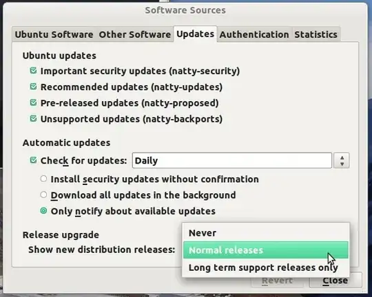 software source "Updates" tab for 10.04