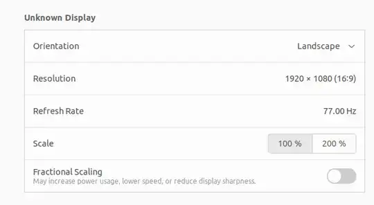 Ubuntu Screen Display
