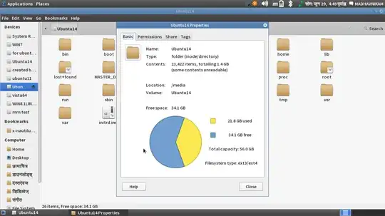 Ubuntu 14 53gb space