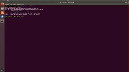 Screenshot of terminal