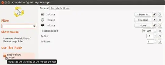 ccsm - show mouse plugin - general tab