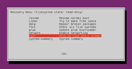 screenshot of recovery menu