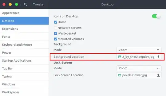 setting background image in GNOME Tweaks