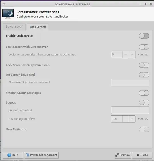 The lock setting that actually helped was under "screensaver"