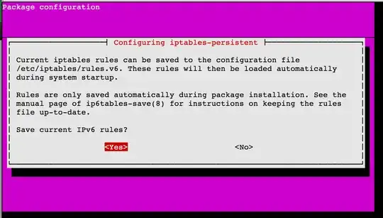 Package configuration dialog