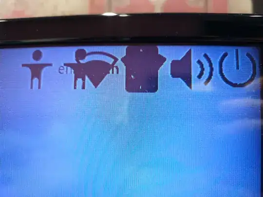 broken top bar in login screen