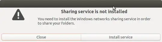 Install Service dialog