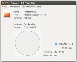 Freecom Hard Drive XS 3TB device