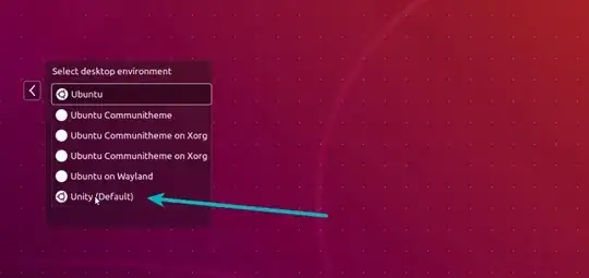 Choose Desktop environment