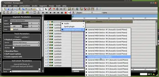 Rosegarden "D" track for drums