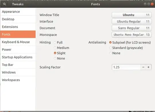 Gnome Tweak Tool - Font Scaling