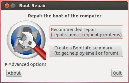 Boot-Repair main window