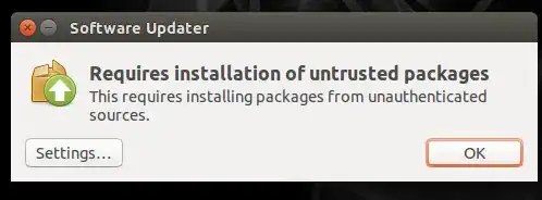 Required installtion of untrusted packages
