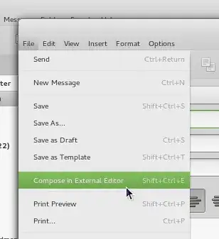look under 'File' for 'Edit in external editor'
