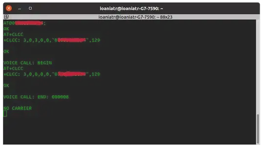 making a call with AT