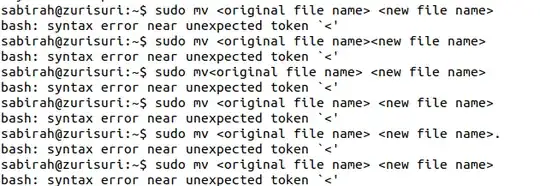 screenshot of script error
