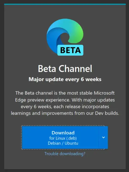 Screenshot of a portion of https://www.microsoftedgeinsider.com/en-us/download/