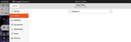 searching while trying to upload to gmail
