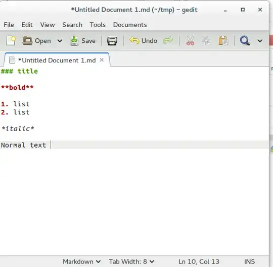 gedit editing markdown