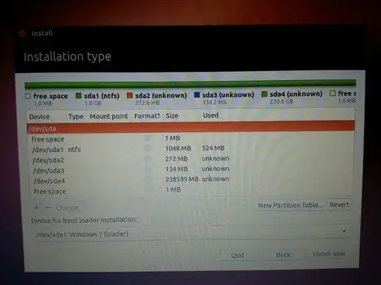 Partitions aren't shown exactly as they are