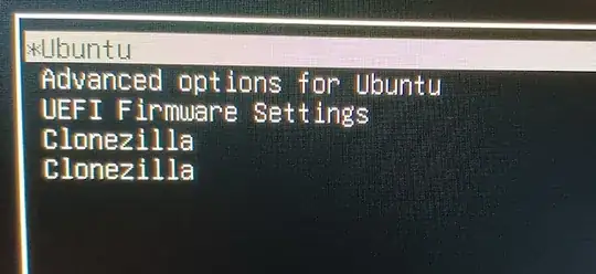 Double Clonezilla entry