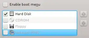 PXE boot configuration