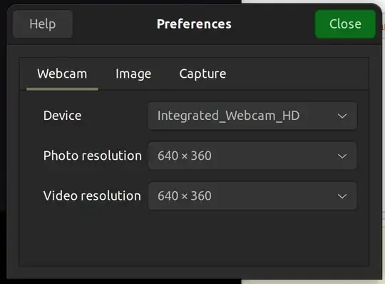 screenshot of Cheese's Preferences dialog