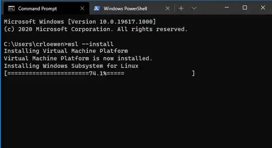 Install WSL with a single command