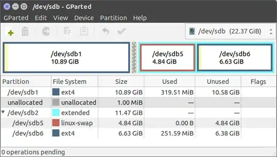 GParted screenshot 3