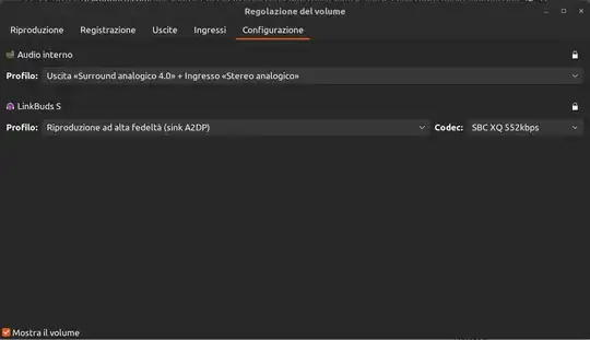 pulseaudio volume module window