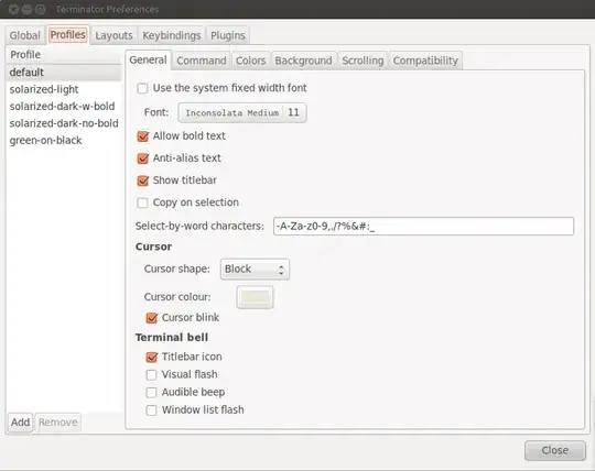 Terminator preferences
