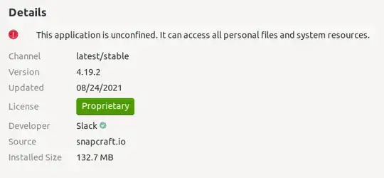 Screenshot of Slack entry